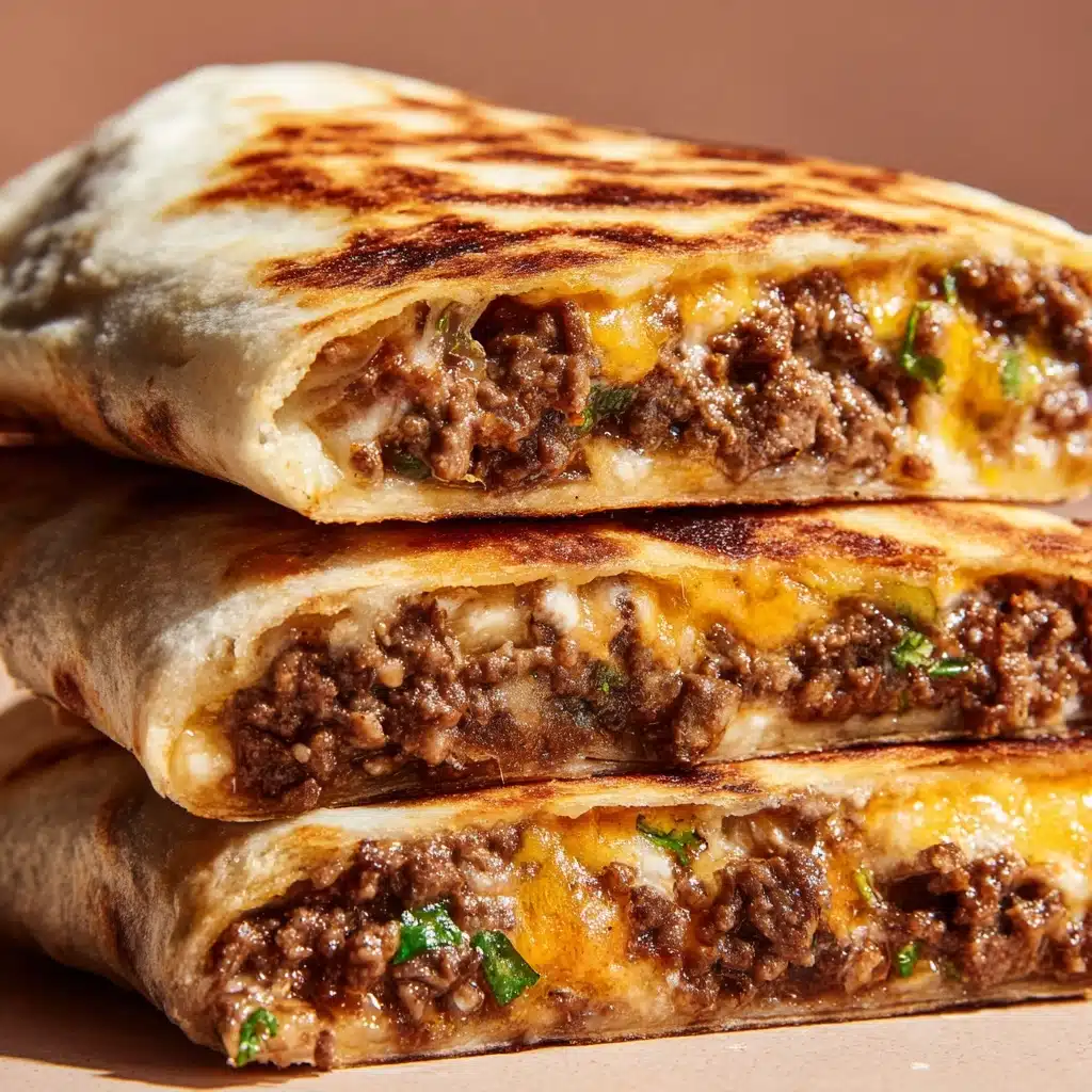 Cheesy Beef Burritos with Crispy Fries Recipe