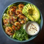 Hot Honey Blackened Shrimp Caesar Salad Recipe