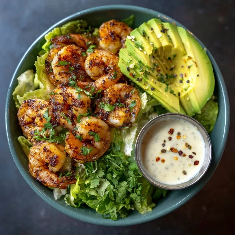 Hot Honey Blackened Shrimp Caesar Salad Recipe