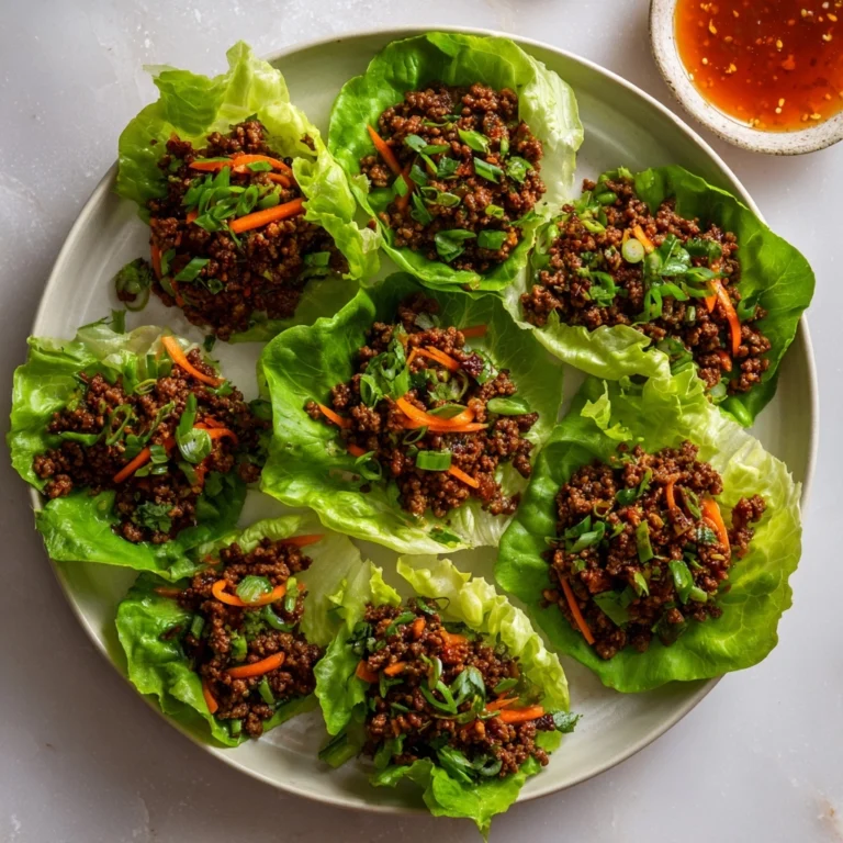Thai Basil Beef Lettuce Wraps Recipe