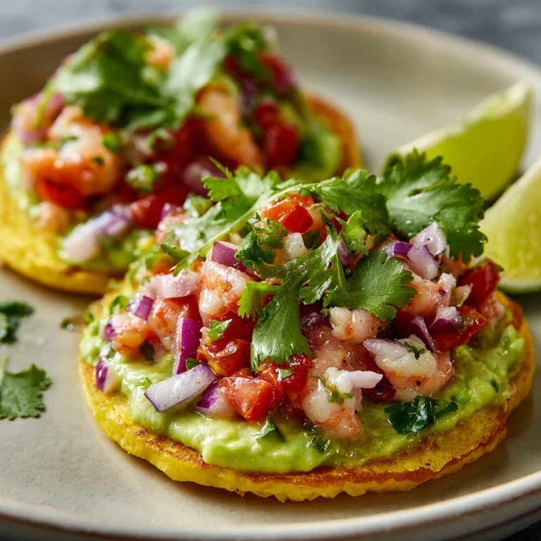 Citrus Shrimp Ceviche Tostadas Recipe