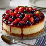 No-Bake Cheesecake Flag Cake Recipe