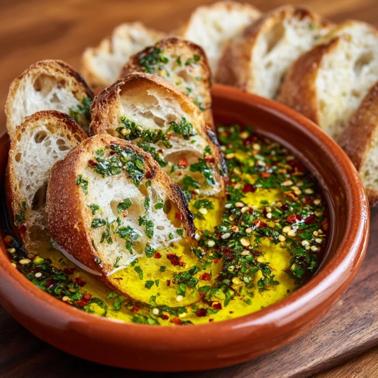 Olive Oil Dip with Warm Bread Recipe