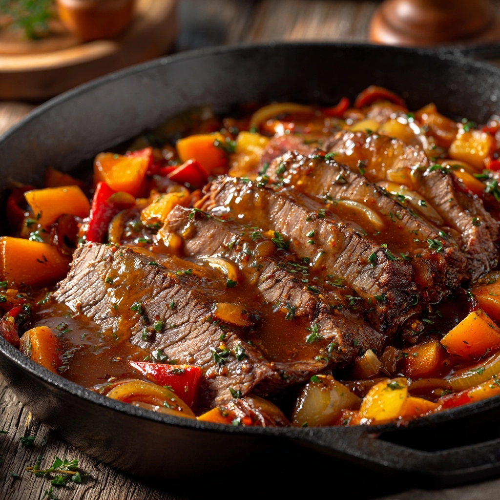 Smothered Swiss Steak Recipe - Recipe Image