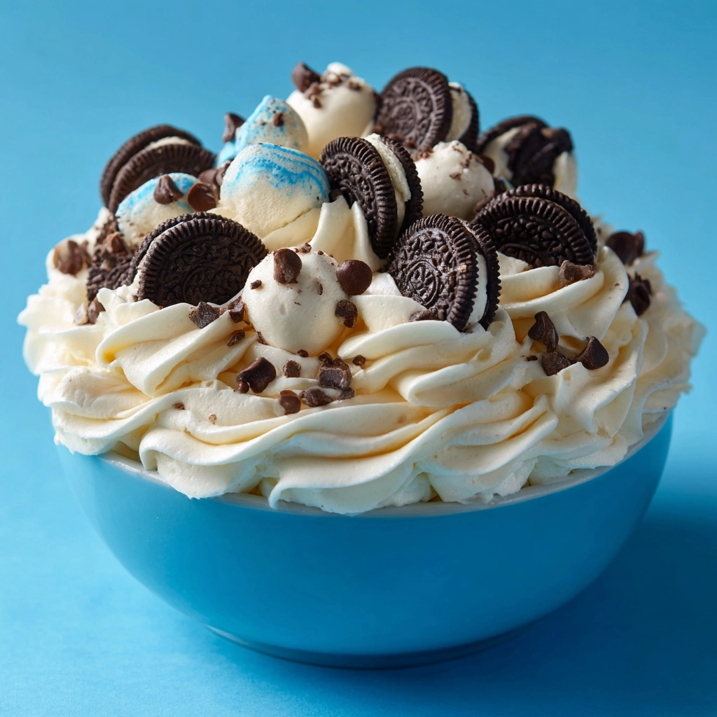 Cookie Monster Fluff Recipe - Recipe Image