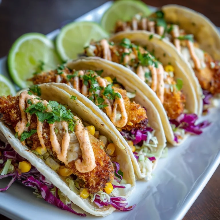 Crispy Fried Chicken Tacos Recipe