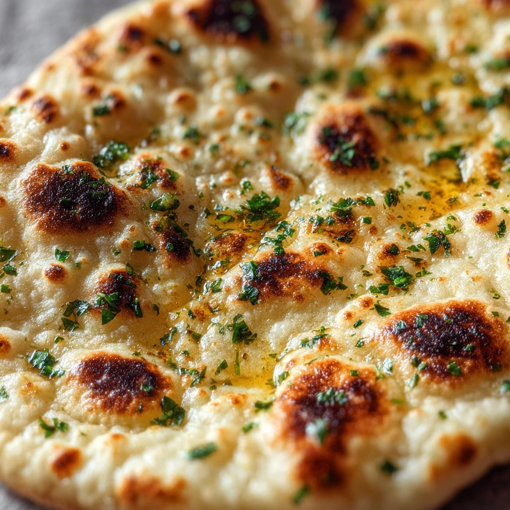 Authentic Artisan Garlic Naan Recipe - Recipe Image