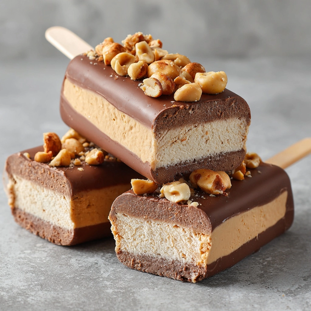 Frozen Peanut Butter Yogurt Bars Recipe - Recipe Image