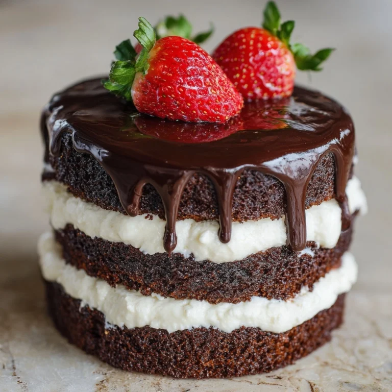 Mini Brownie Cake Recipe