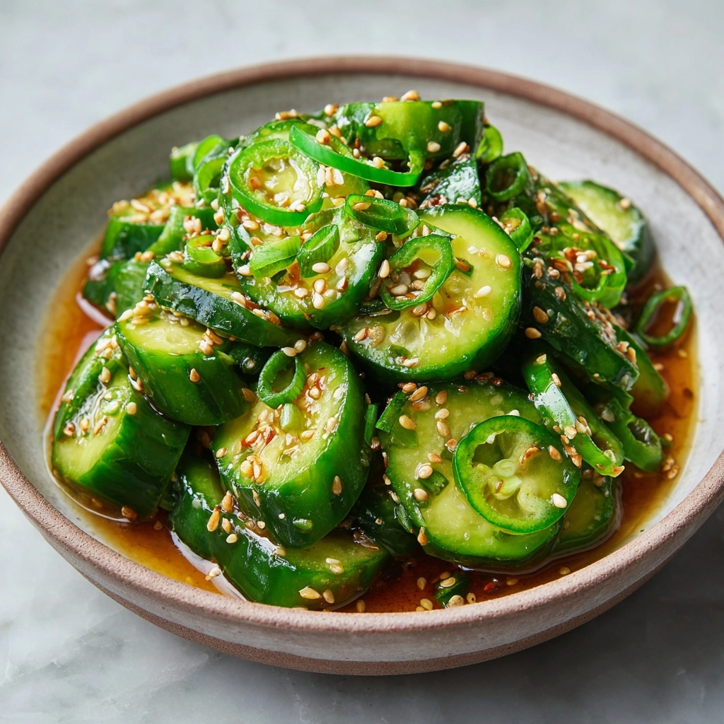 Easy Korean Cucumber Salad Recipe - Recipe Image