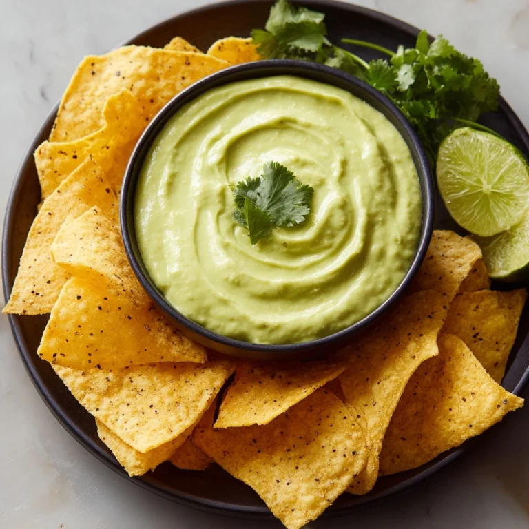 Avocado Lime Dip with Plantain Chips Recipe