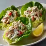BLT Chicken Salad Lettuce Wraps Recipe