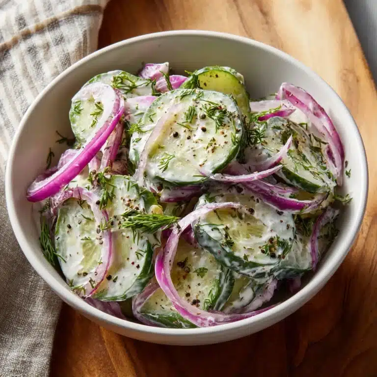 Creamy Cucumber Salad Recipe