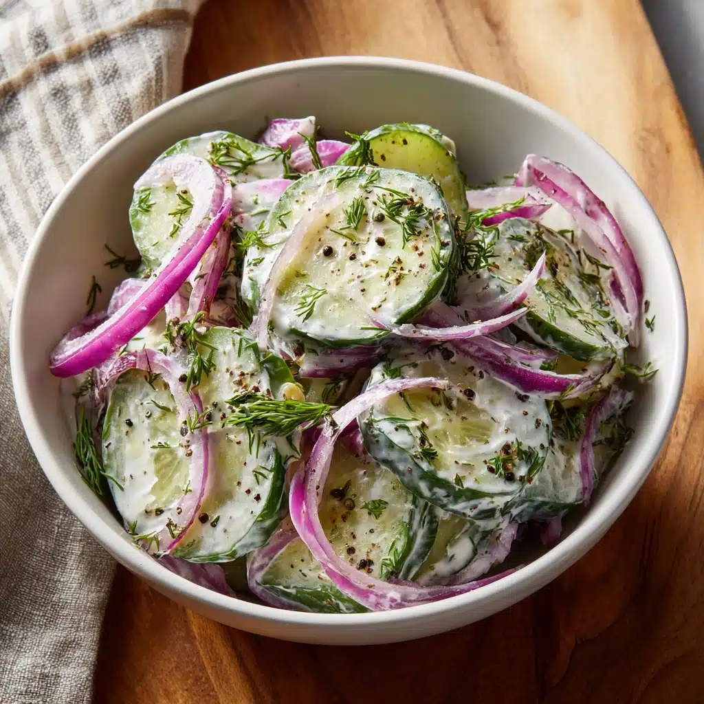 Creamy Cucumber Salad Recipe
