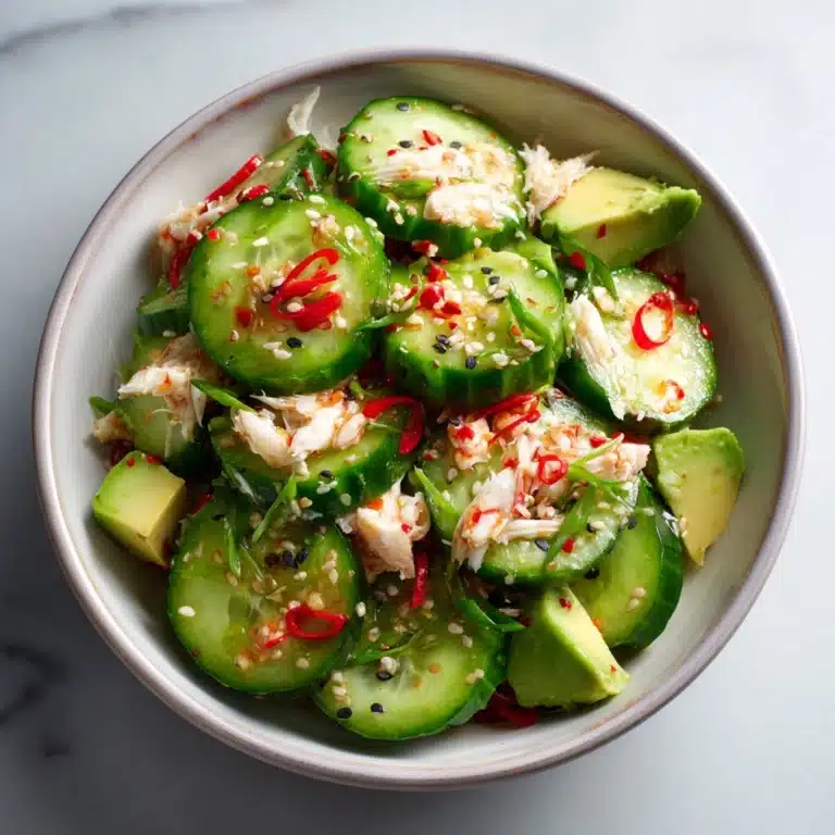 Easy California Roll Cucumber Salad Recipe