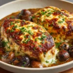 Healthy Mushroom Stuffed Chicken Breast Recipe