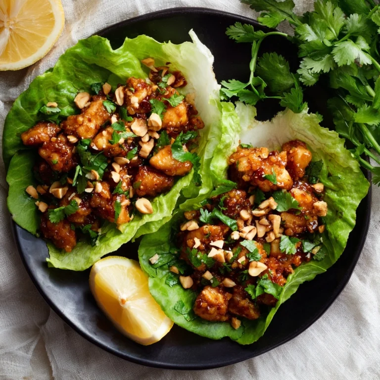 Thai Sweet Chili Chicken Lettuce Wraps Recipe