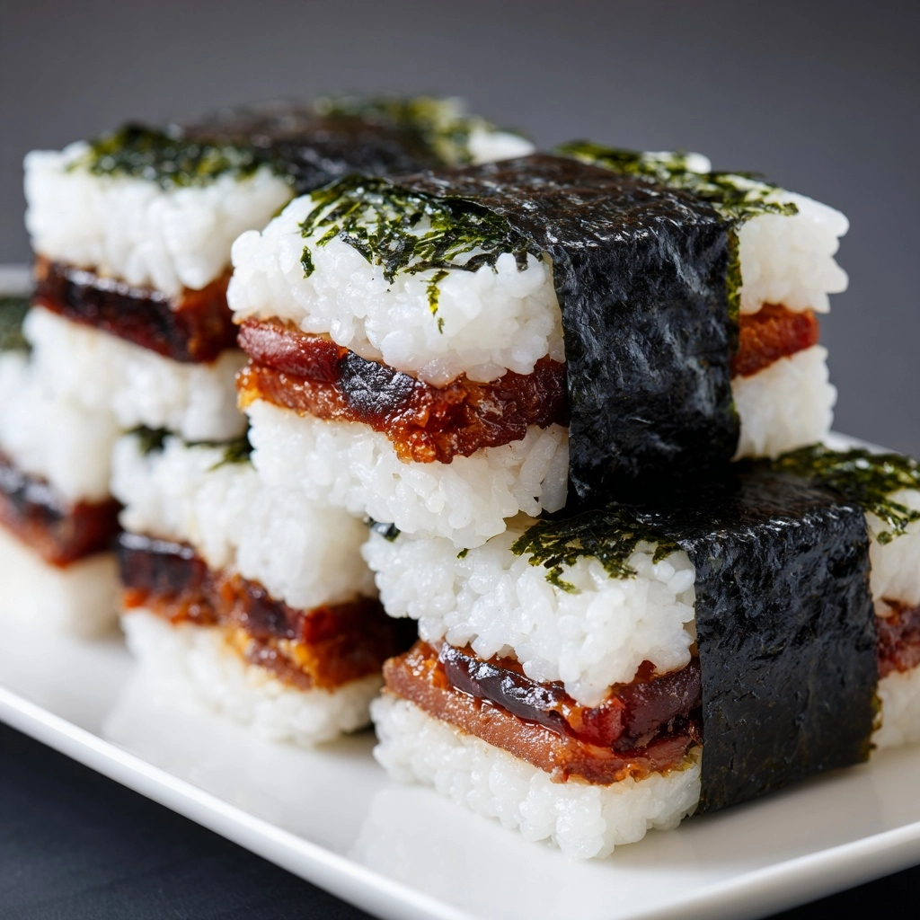 Hawaiian Spam Musubi With Sushi Nori Recipe - Recipe Image