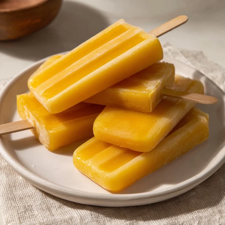 Frozen Mango Yogurt Pops Recipe