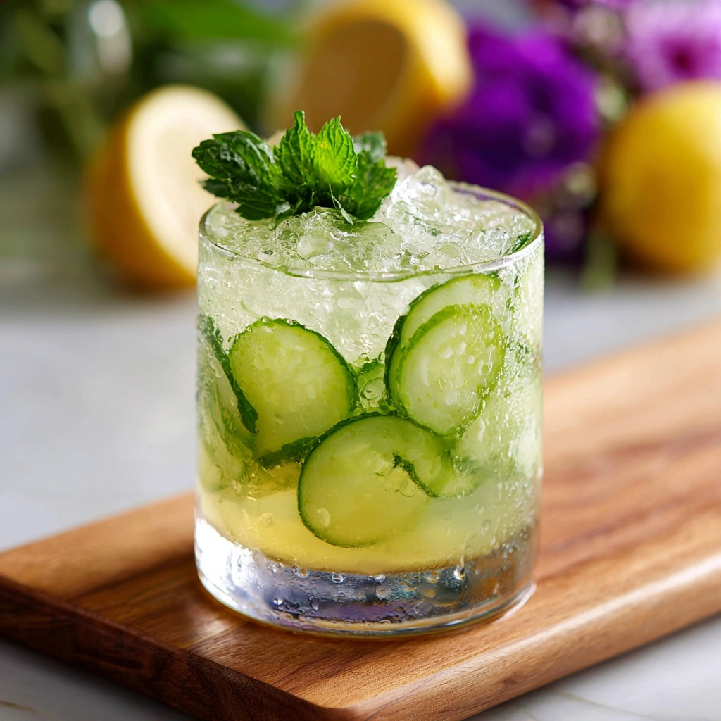 Cucumber Gin Fizz Pops Recipe - Recipe Image