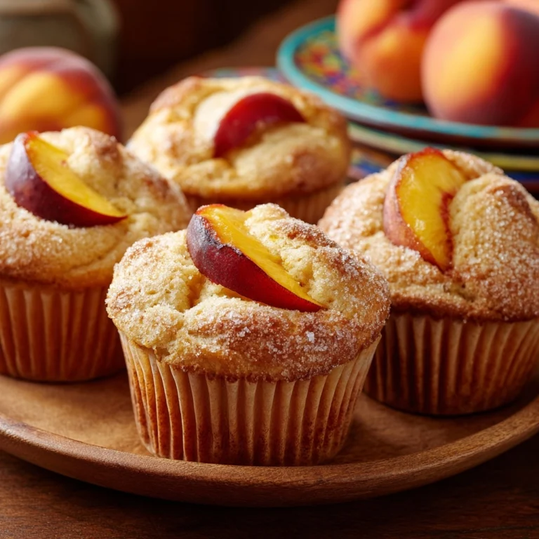 Peach Financiers: Elegant French Almond Cakes Recipe
