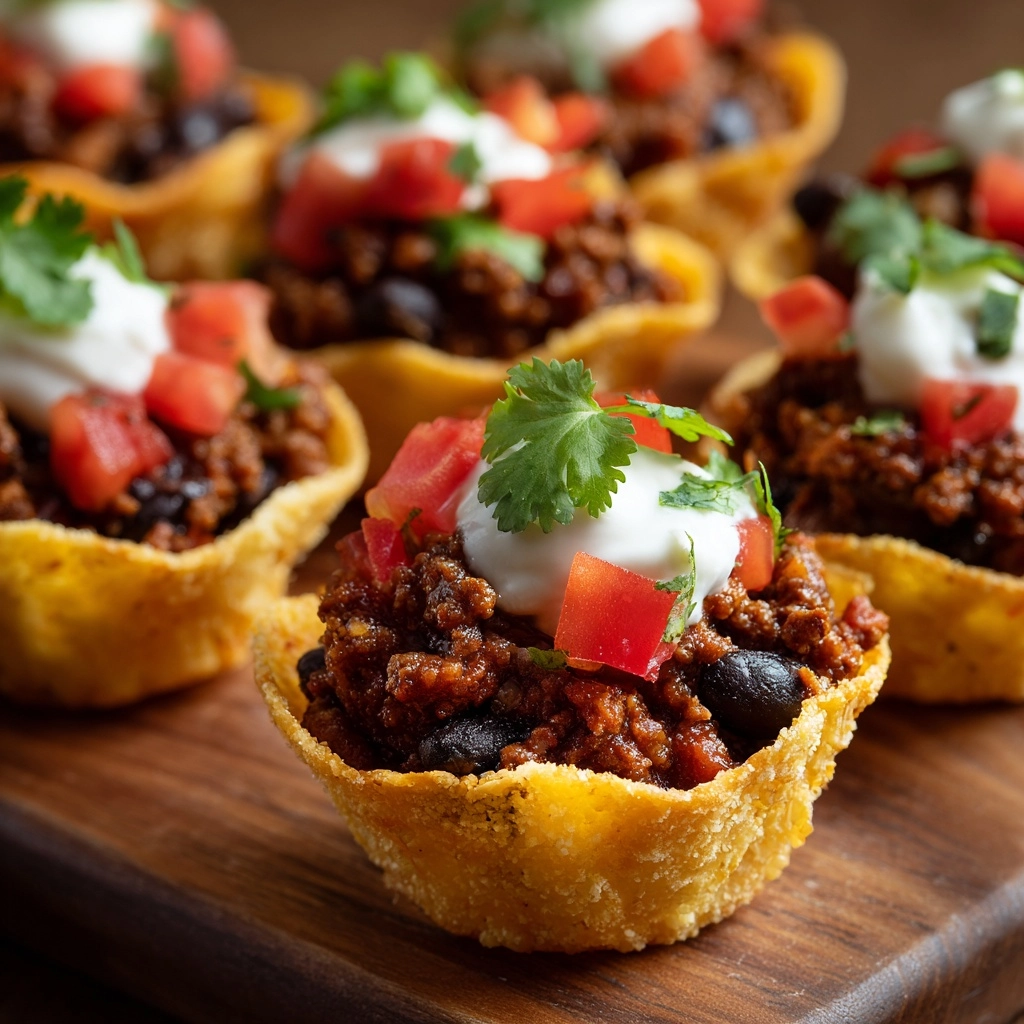 Red, White, and Blue Taco Bites Recipe - Recipe Image