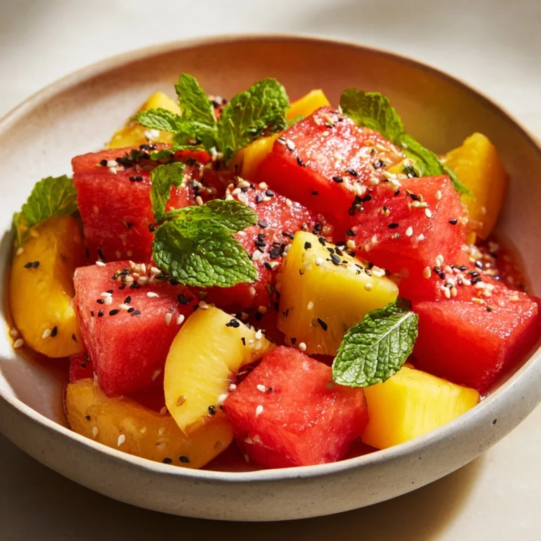 Peach Watermelon Salad Recipe