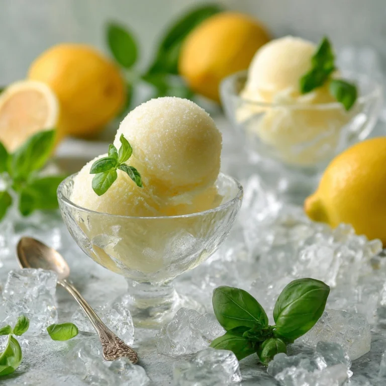 Lemon and Basil Granita Recipe
