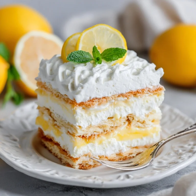 No-Bake Lemon Eclair Cake Recipe