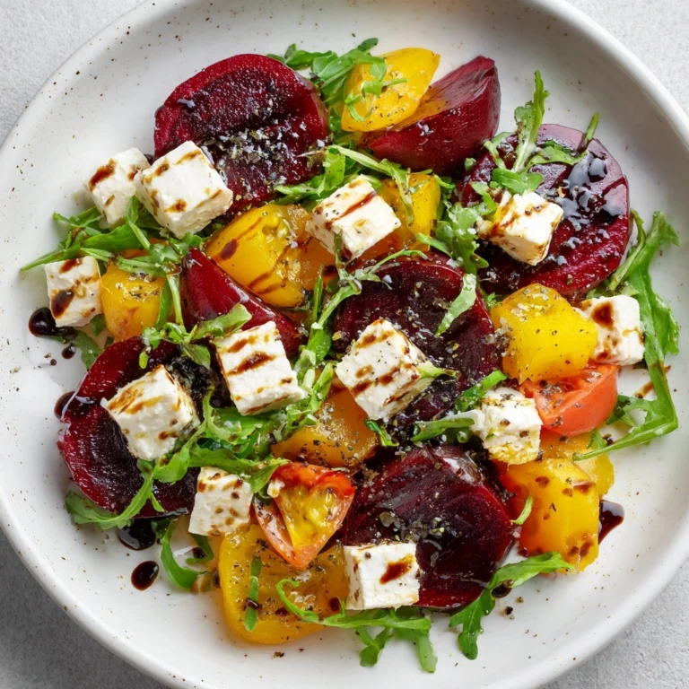Beet Salad with Goat Cheese and Balsamic Recipe