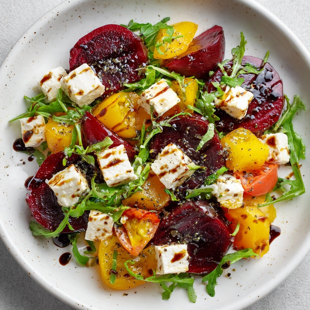 Beet Salad with Goat Cheese and Balsamic Recipe - Recipe Image