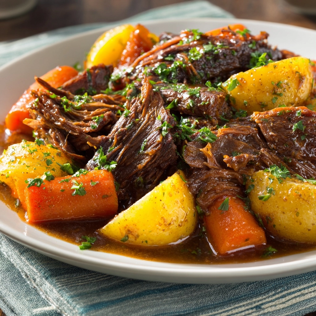 Crock Pot Pot Roast Recipe - Recipe Image