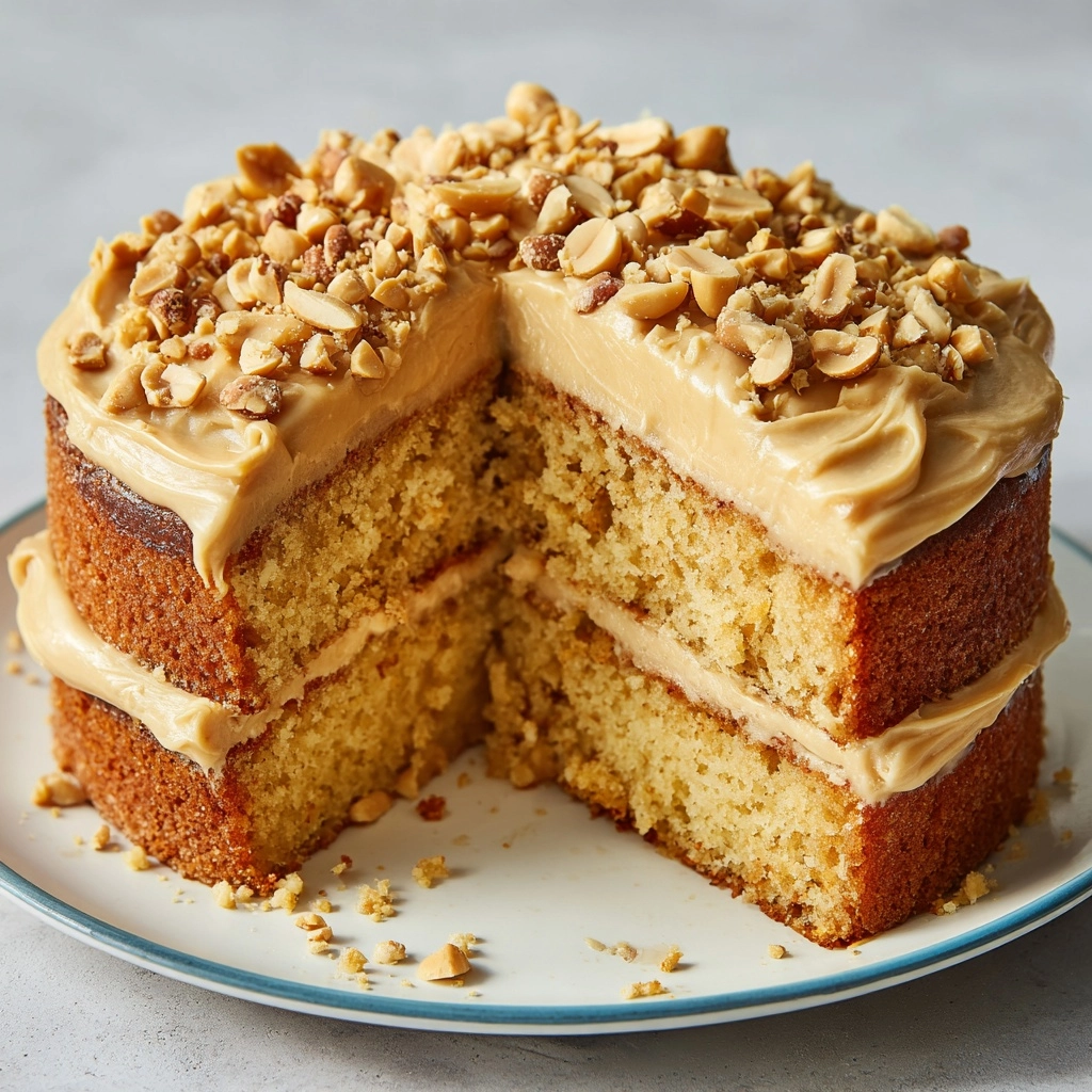 Old-Fashioned Peanut Butter Cake Recipe - Recipe Image