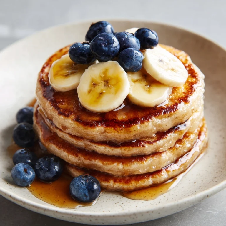 Flourless Banana & Protein Powder Pancakes Recipe
