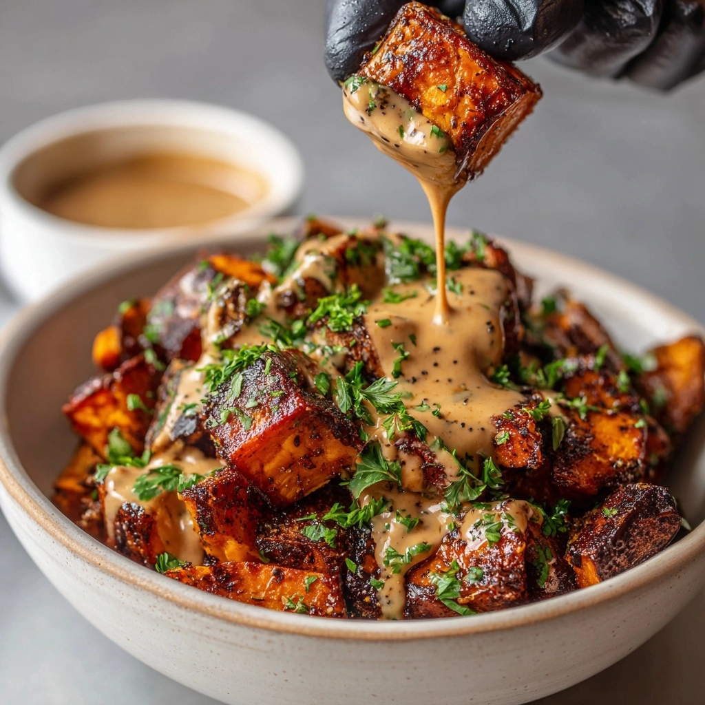 Smoky Roasted Sweet Potatoes with Chipotle Mayo Recipe - Recipe Image