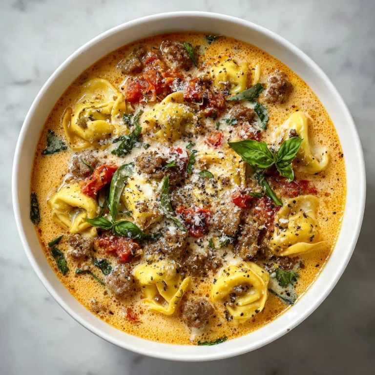 Creamy Sausage Tortellini Soup Recipe