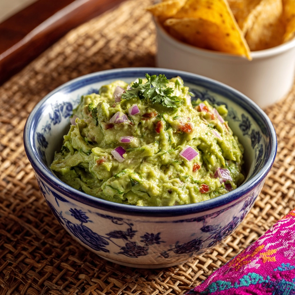Fresh Homemade Guacamole Recipe - Recipe Image