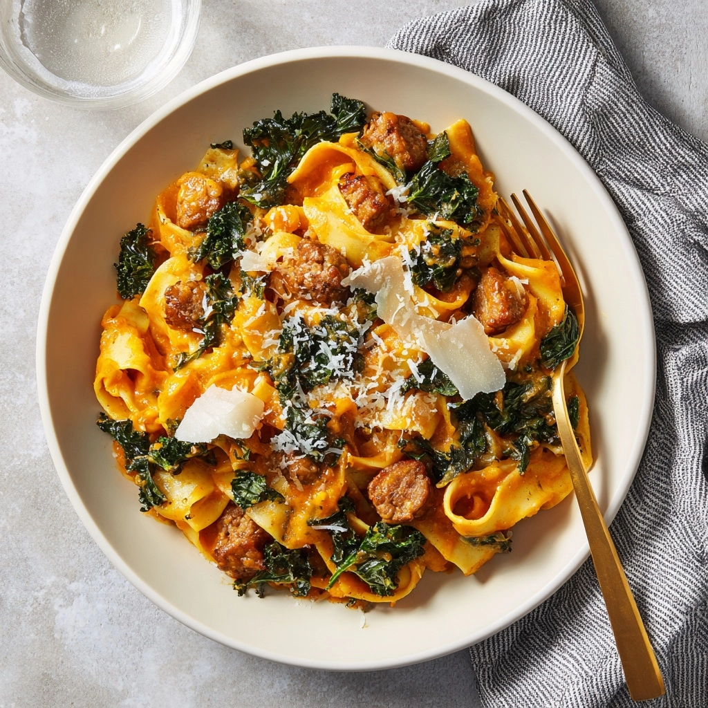 Butternut Squash Sausage Pasta Recipe - Recipe Image