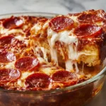 Pepperoni Pizza Casserole Recipe