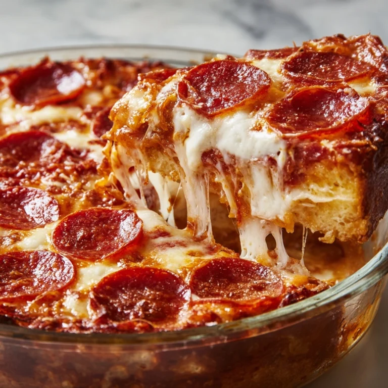 Pepperoni Pizza Casserole Recipe
