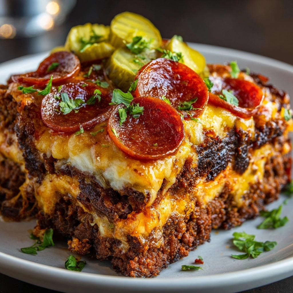 Cheeseburger Pizza Recipe - Recipe Image
