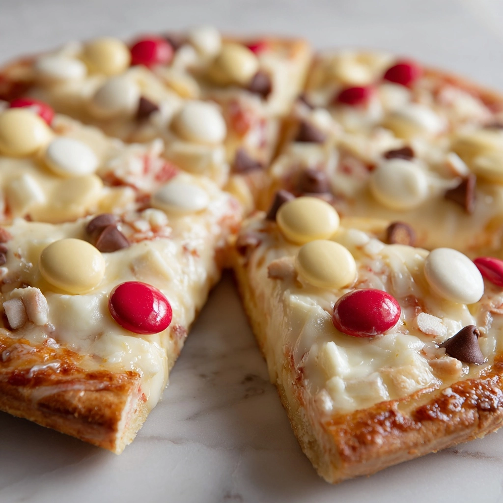 Easy White Chocolate Brownie Pizza Recipe - Recipe Image