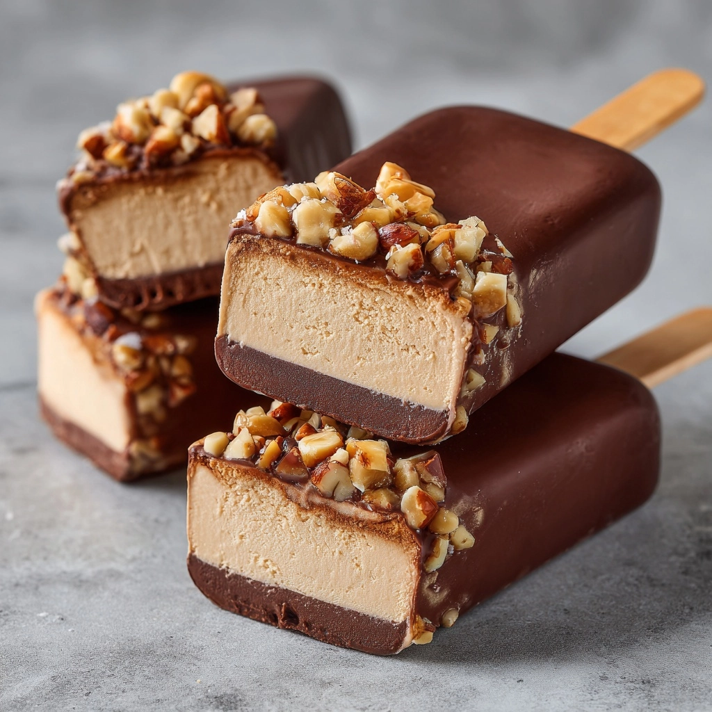 Frozen Peanut Butter Yogurt Bars Recipe - Recipe Image