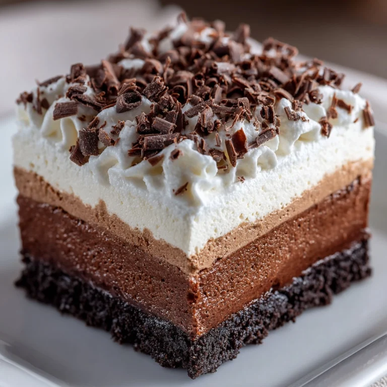 No-Bake Chocolate Mousse Bars Recipe
