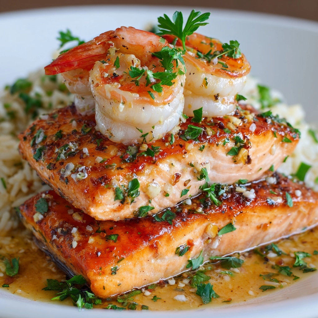 Crab and Shrimp Stuffed Salmon Recipe - Recipe Image