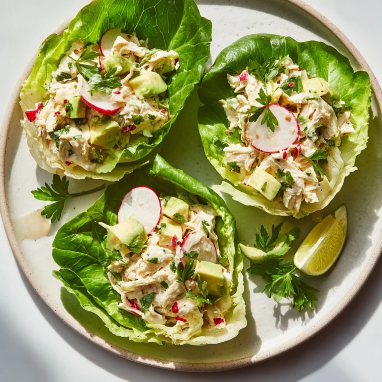 Avocado Tuna Salad Lettuce Wraps Recipe