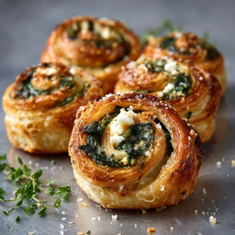 Spinach and Feta Puff Pastry Twists Recipe