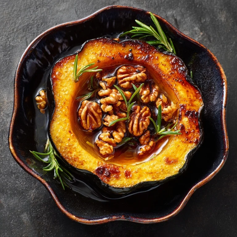 Maple Pecan Roasted Acorn Squash Recipe