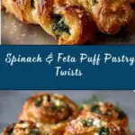 Spinach and Feta Puff Pastry Twists Recipe