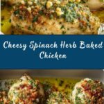 Spinach Herb Baked Chicken Recipe